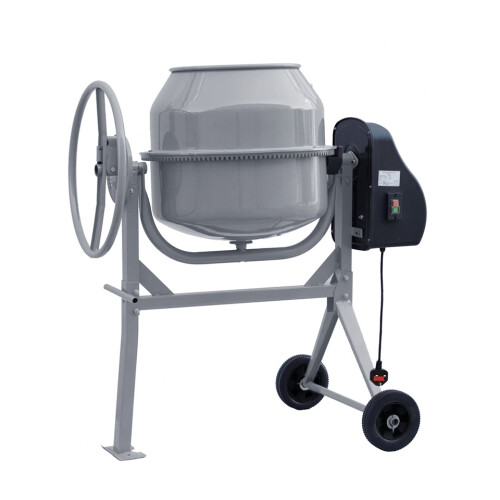 120L Grey Electric Cement Mixer with Wheels 1