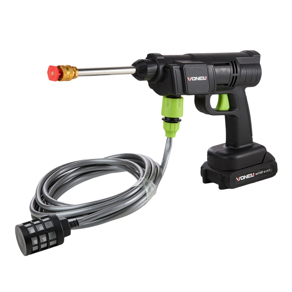 Electric Handheld Pressure Washer Cleaner with 1 Battery, Black