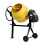 140L Yellow Electric Cement Mixer with Wheels 2