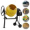 140L Yellow Electric Cement Mixer with Wheels 4