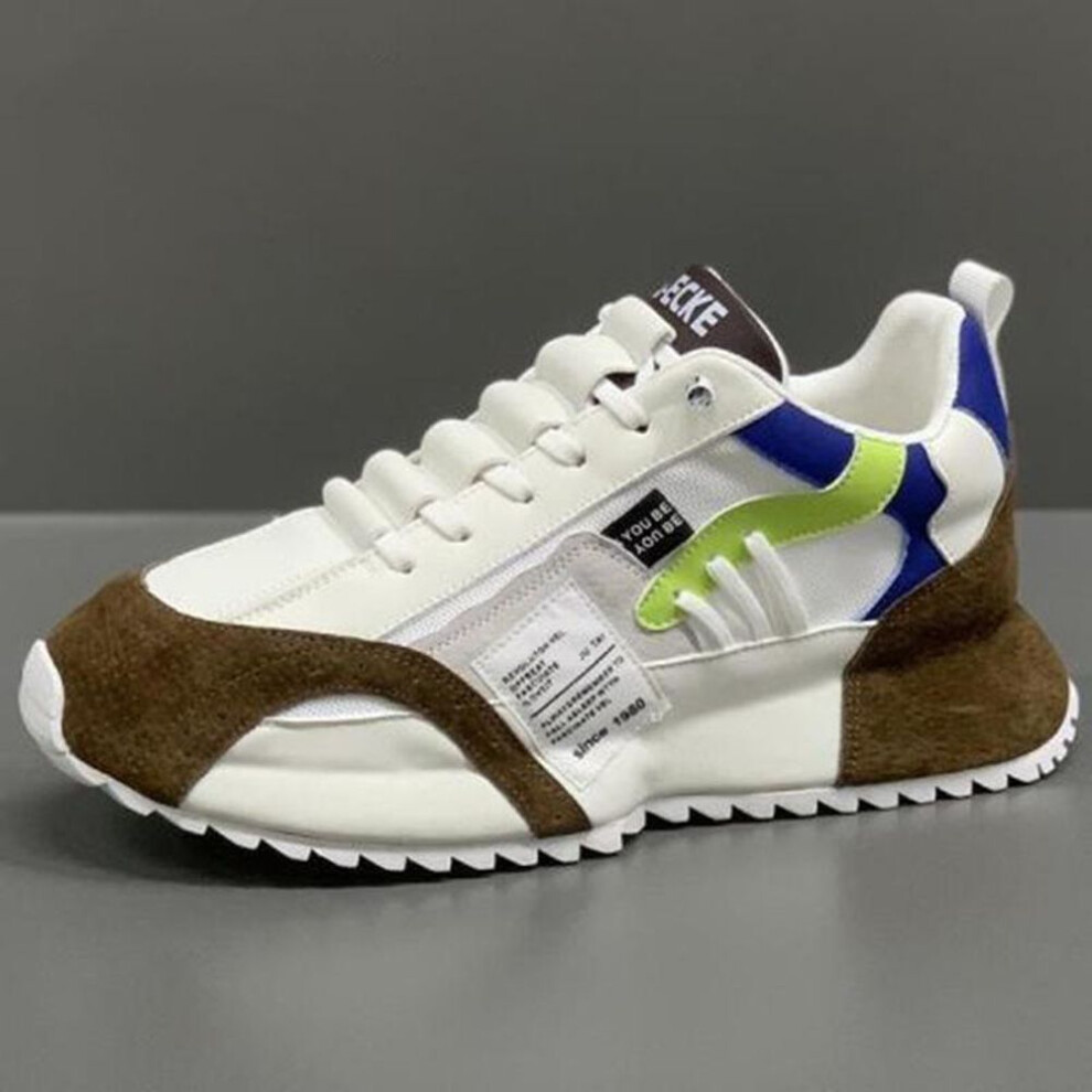 (white, 41) Men's Sneakers Spring Autumn Fashion Breathable Outdoor Running Shoes Anti Slip Gym Trainers Basketball Tennis Athletic