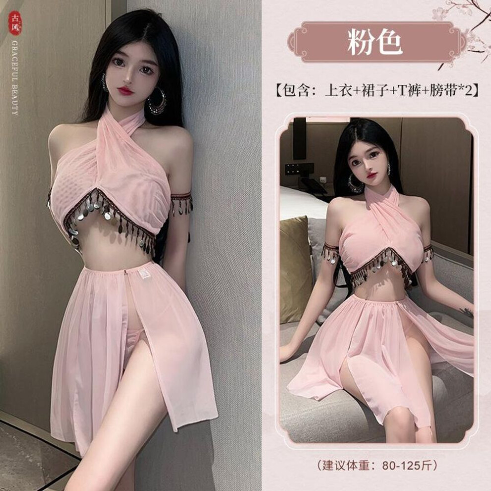 (pink, one size fits all) Erotic Lingerie Female Sexy Pajamas Flirting Hot Bed Exotic Temptation Uniform Suit