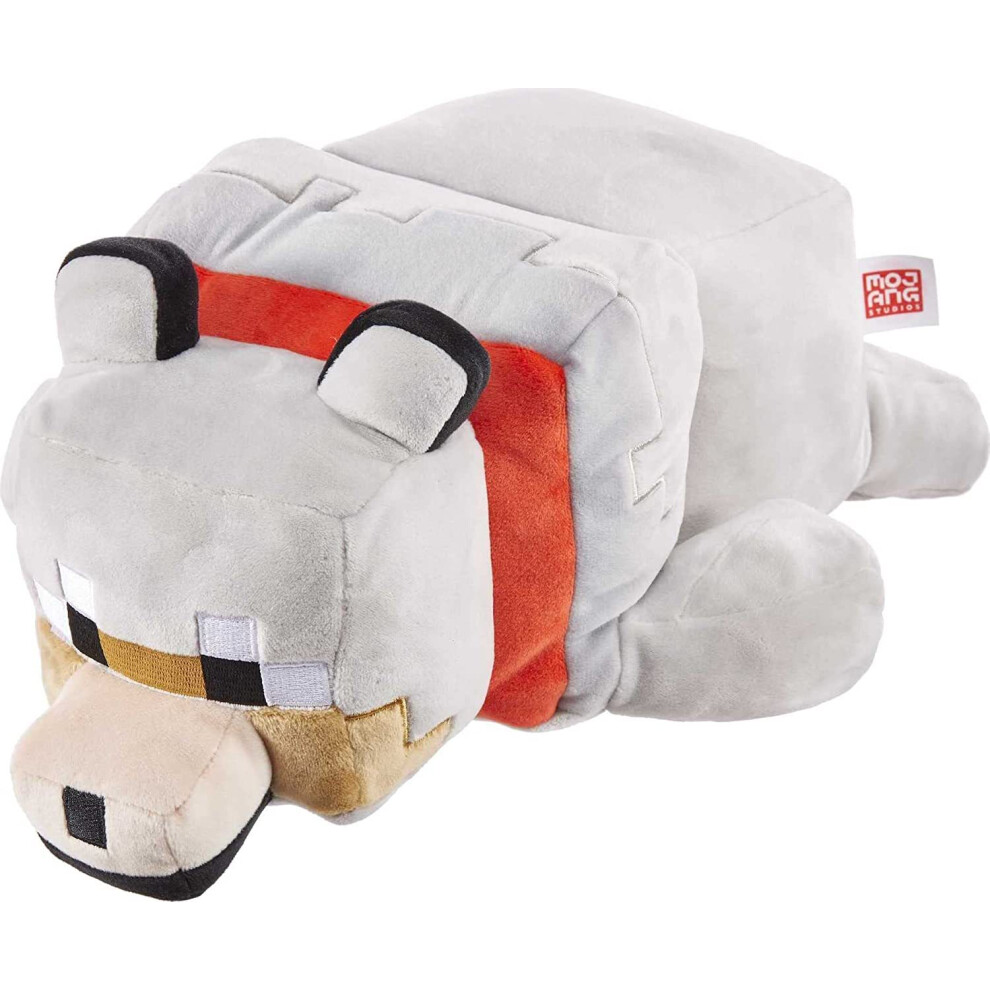 Deyaah Minecraft Plush Toy Pixel Doll Children Doll Kids Gift-Wolf