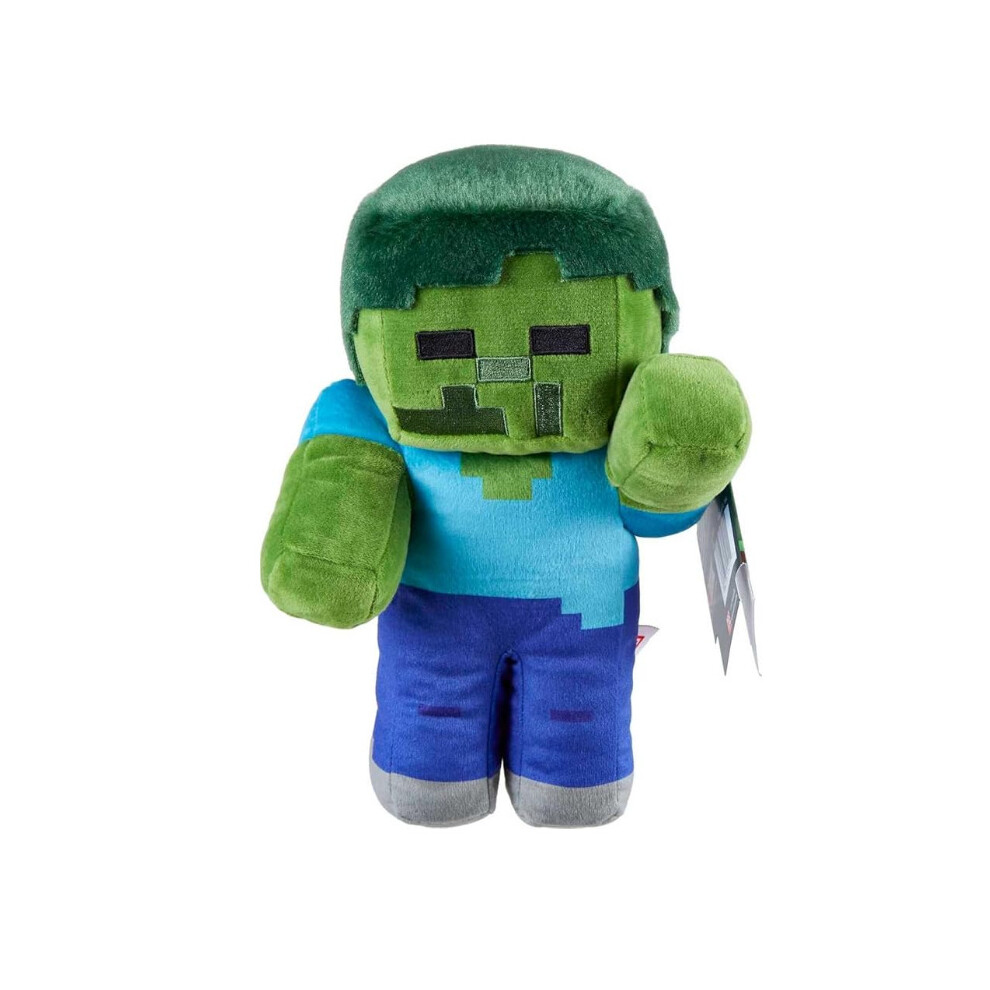 Deyaah Minecraft Plush Toy Pixel Doll Children Doll Kids Gift-Zombie 25Cm