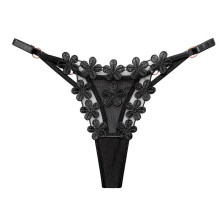 (black, One Size (80-75kg)) Sexy panties sexy mesh seduction pure desire girl breathable adjustable thong