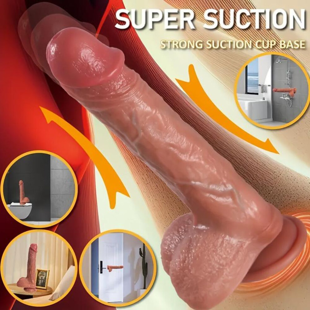 9 Inch 4-in-1 Vibrator,10 Vibration Modes,extendable & 360 Rotatable,slow Heating Remote Control,liquid Silicone,sex Toy,tease Toy,gift,parody P