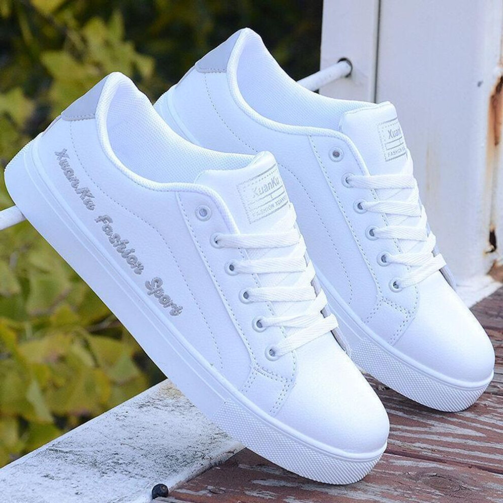 (grey, 40) New White Men's Shoes, Spring Men's Shoes, Casual Men's Low-top Sneakers