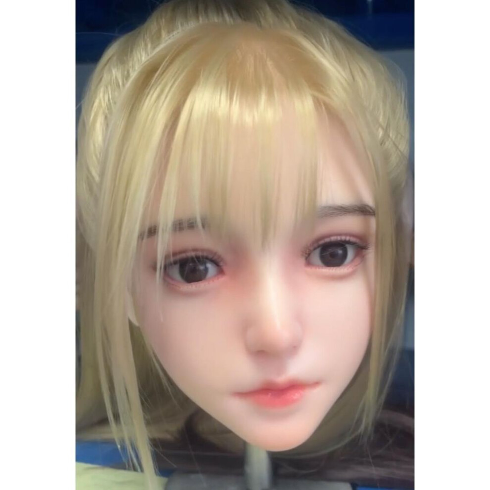 100% Silicone Head Standard Wig Suitable for 130-180CM Sex Doll Body 2 Connection Methods Sex Toys Mannequins Silicone Heads  GJ013
