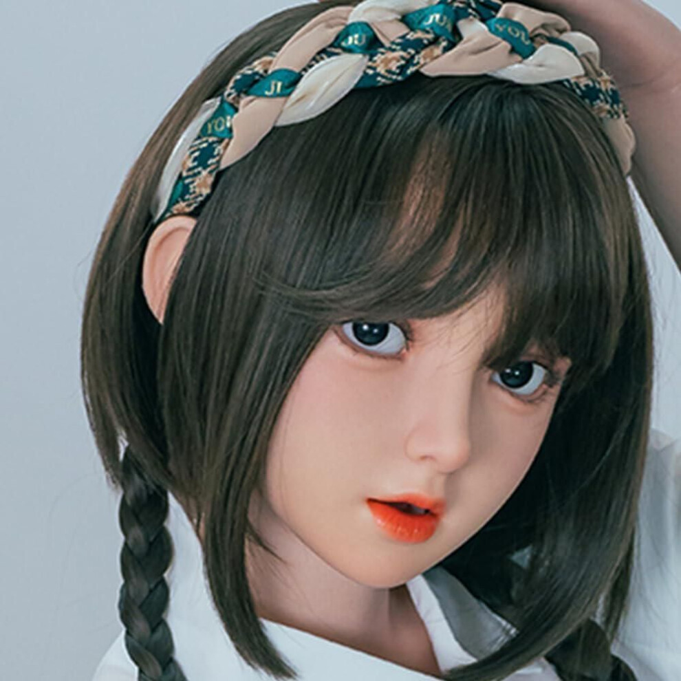 100% Silicone Head Standard Wig Suitable for 130-180CM Sex Doll Body 2 Connection Methods  Sex Toys Mannequins Silicone Heads GJ003