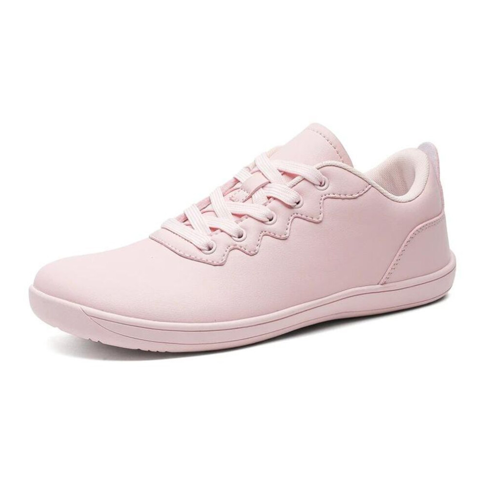 (pink, 47) Mens Wide Toe Barefoot Shoes Zero Drop Casual Sneakers Unisex Women Plus Size Toe Shoes Minimalist Walking Flats for Men