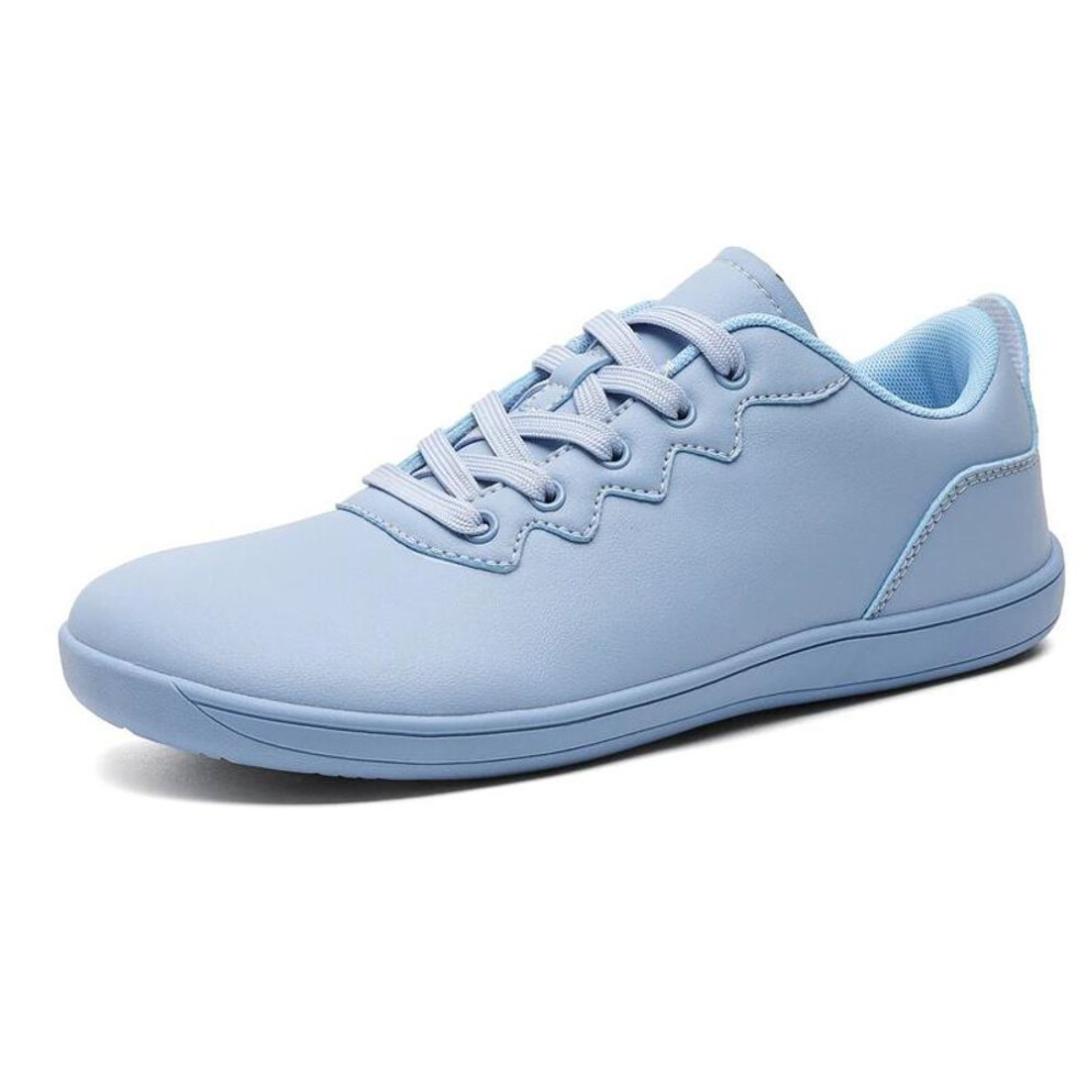 (sky blue, 38) Mens Wide Toe Barefoot Shoes Zero Drop Casual Sneakers Unisex Women Plus Size Toe Shoes Minimalist Walking Flats For Men