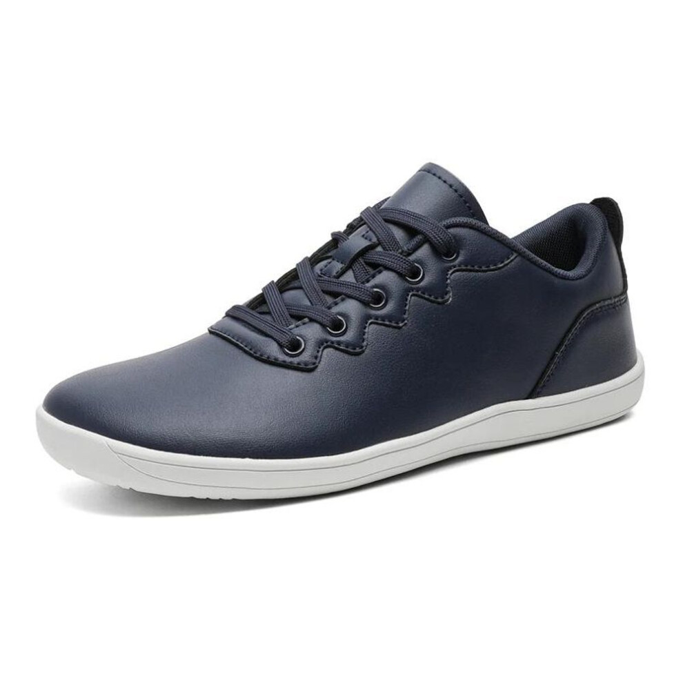 (blue, 43) Mens Wide Toe Barefoot Shoes Zero Drop Casual Sneakers Unisex Women Plus Size Toe Shoes Minimalist Walking Flats For Men