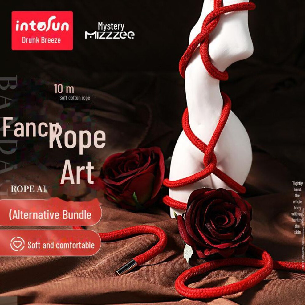 (Red Upgraded) Mi Ji Cotton Rope Bondage Set - 100-pack Adult Sex Toys