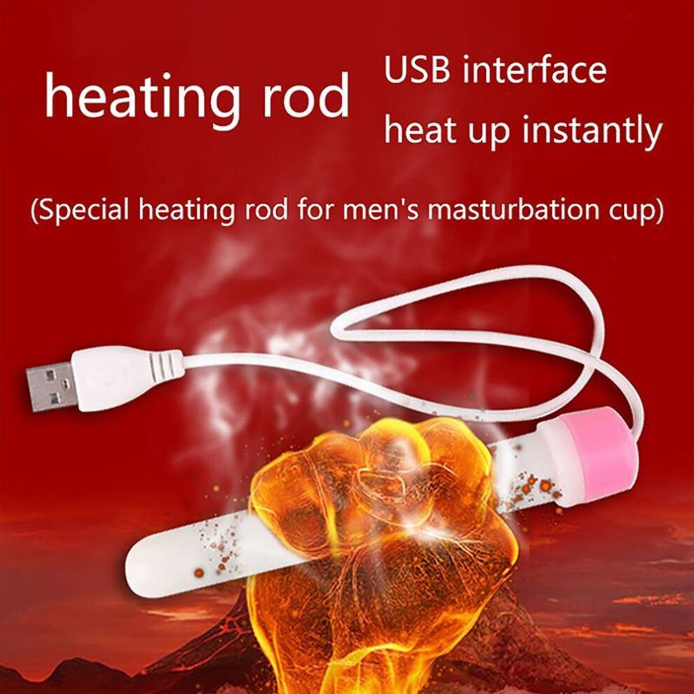 Smart Thermostat Usb Heating Rod For Male Masturbator Cup Sex Dolls Drying Nursing Tool For Adults Anal Vagina Warmer Sex Shop