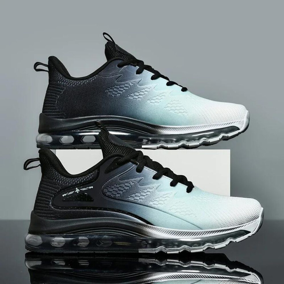 (white,black, 41) Shoes Men Sneakers Male Casual Mens Shoes Tenis Luxury Shoes Trainer Race Breathable Shoes Fashion Loafers Running Shoes for Men