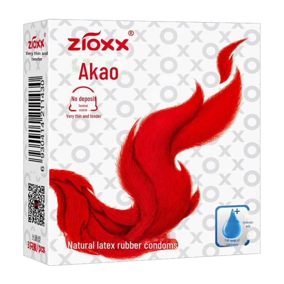(Ultra-thin, Large Storage [3 pack]) Akao Ultra-thin Non-sticky 3-pack Condoms - Soft, Couples Adult Toy For Comfort