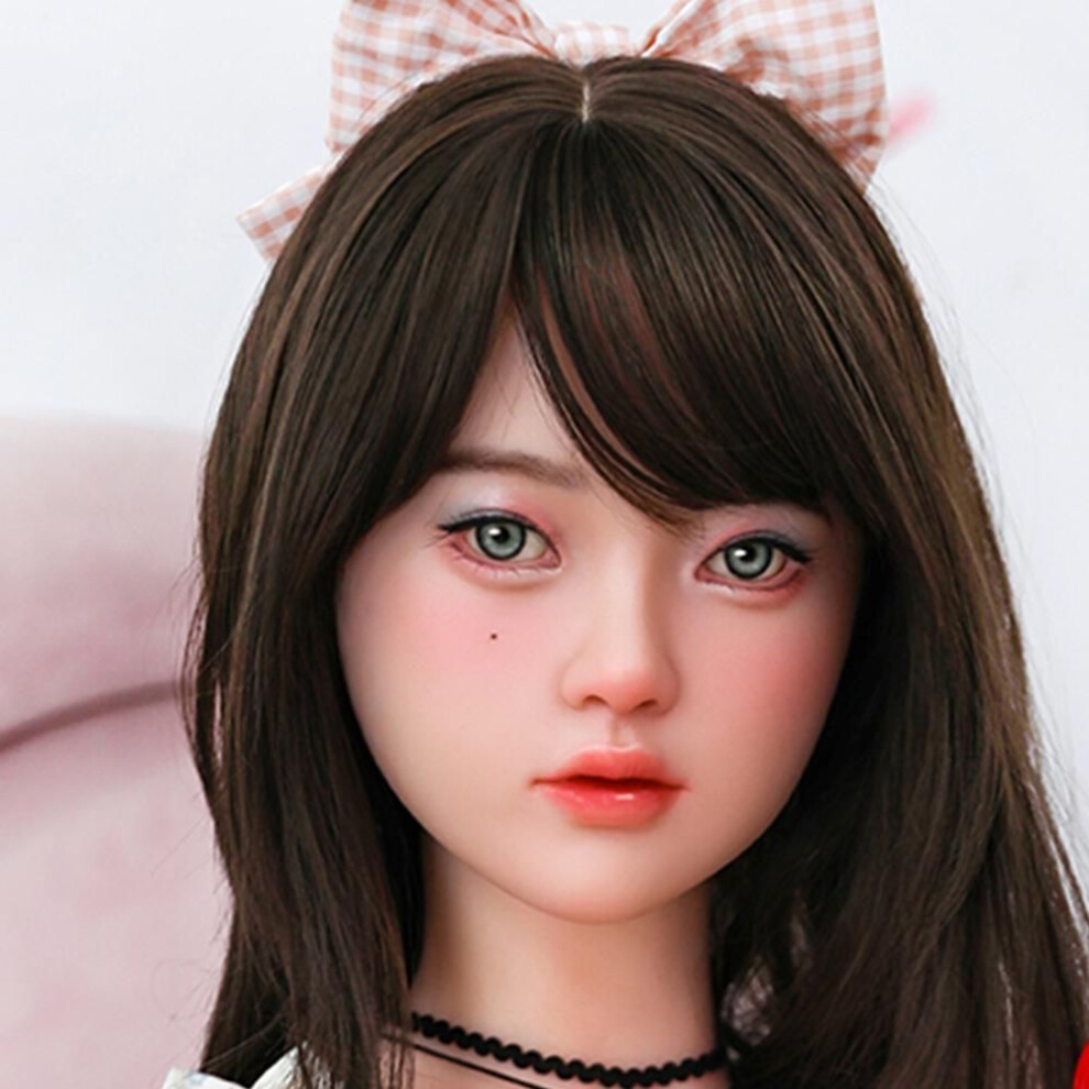 100% Silicone Head Standard Wig Suitable for 130-180CM Sex Doll Body 2 Connection Methods Sex Toys Mannequins Silicone Heads GJ007