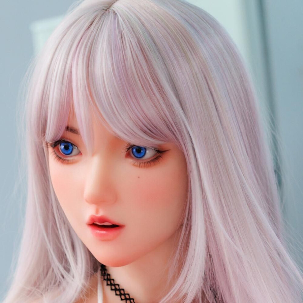 100% Silicone Head Standard Wig Suitable for 130-180CM Sex Doll Body 2 Connection Methods Sex Toys Mannequins Silicone Heads GJ010
