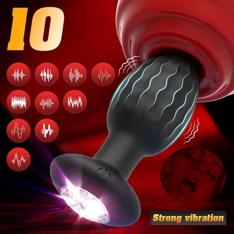 App Controlled Anal Plug Vibrator, Anal Plug Vibrator With Led Light, Female G-spot Dildo Vibrator, Vaginal Masturbator, Anal Plug Adult Sex Toys