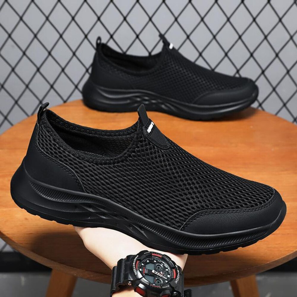 (black, 45) Men's Sneakers Casual Shoes Designer Breathable Mesh Running Sneakers for Men Lightweight Casual Sneaker Tennis Man Shoe
