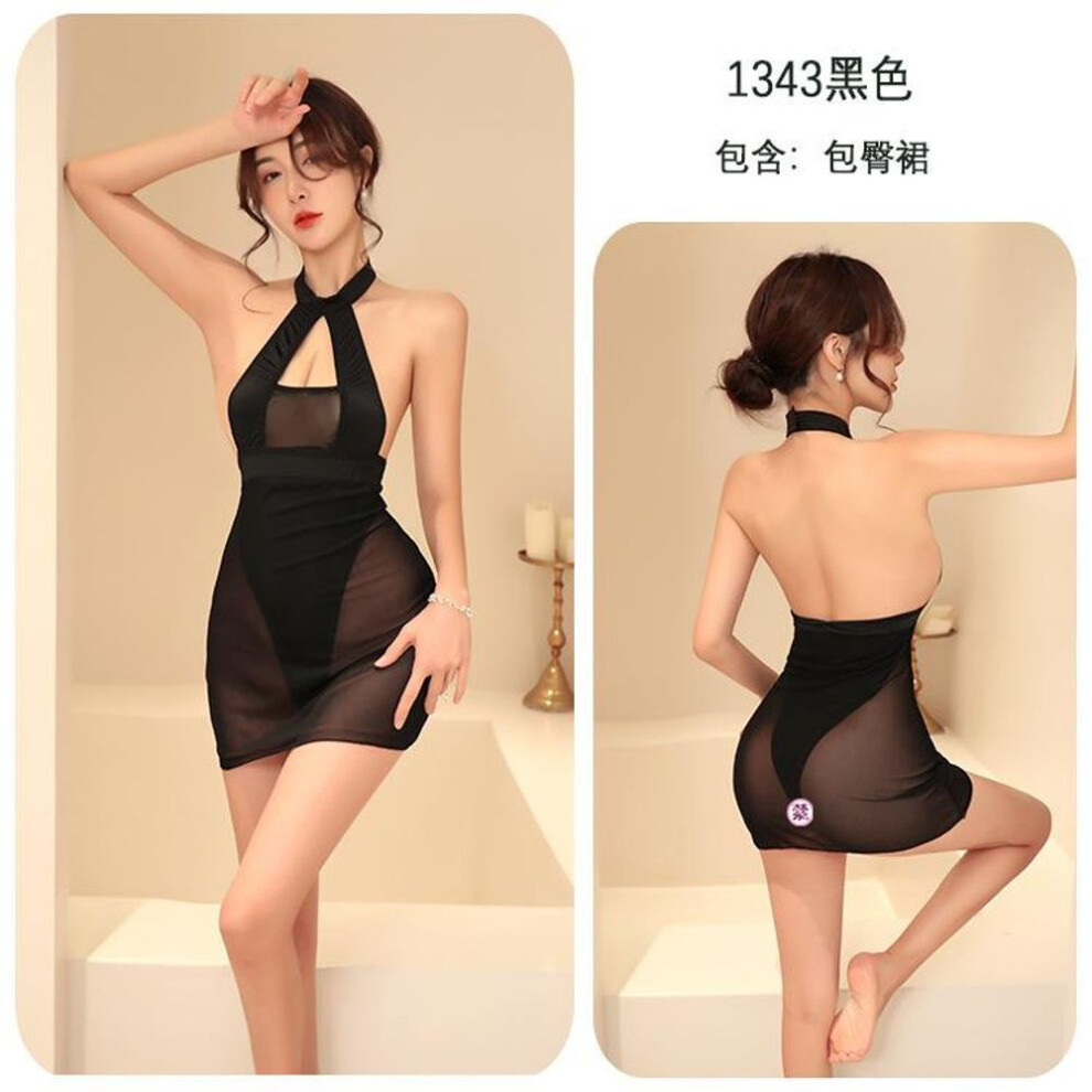 Sex lingerie sexy temptation hollowed out hot onesie pajamas passion uniform women