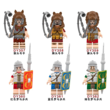 6pcs Roman Soldiers Castle Knight Mini Figures Fit Lego