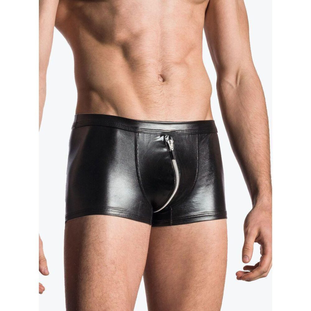 (Pants N805, M, as the picture) Men's Sexy Matte Leather Performance T-shirt And Tights For Nightclub Or Stage (n805/n806)