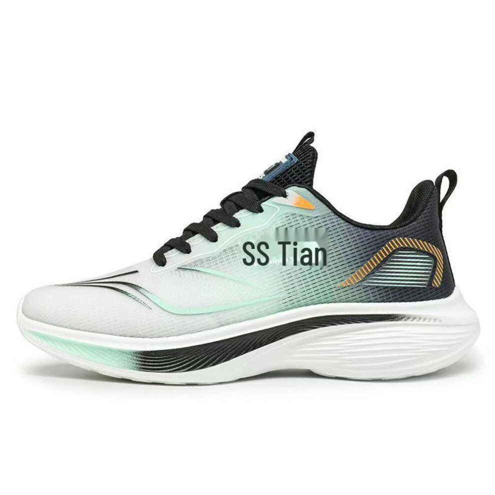 (white,green, 40) Chitu Men's Spring/summer Lightweight Breathable Non-slip Shock-absorbing Running Shoes
