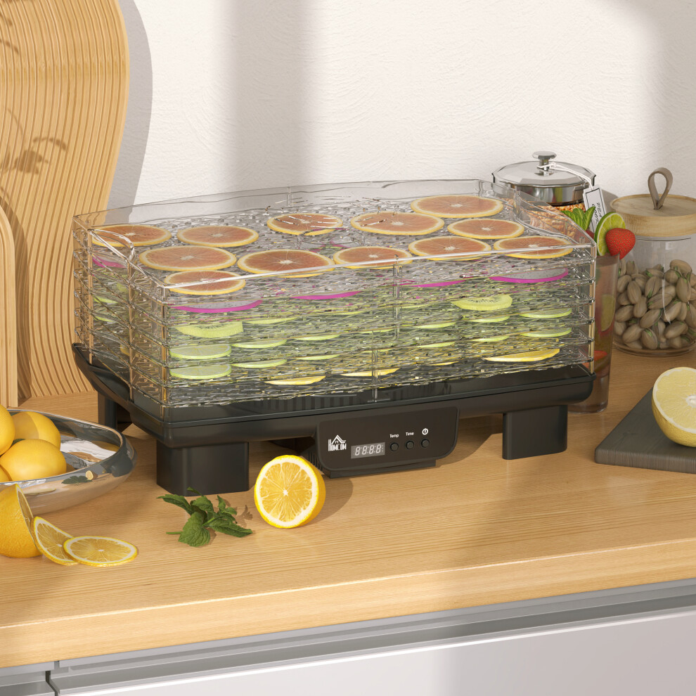 HOMCOM 6 Tray Food Dehydrator, Food Dryer Machine for Fruit Meat Vegetable