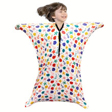 (Multicolor, XL) 8 Patterns, Body Sensory Yoga Socks - Cute Yoga Socks with Fun Cartoon Designs, Helps Improve Self Calmness, Balance, Body & Space Awareness