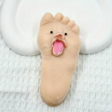 (Smelly Little Feet) Realistic Funny Foot Pad Squeeze | Soft Touch and Fleshy Feel, Interesting Foot Pad Expression Squeeze Toy Suitable for Festive Parties