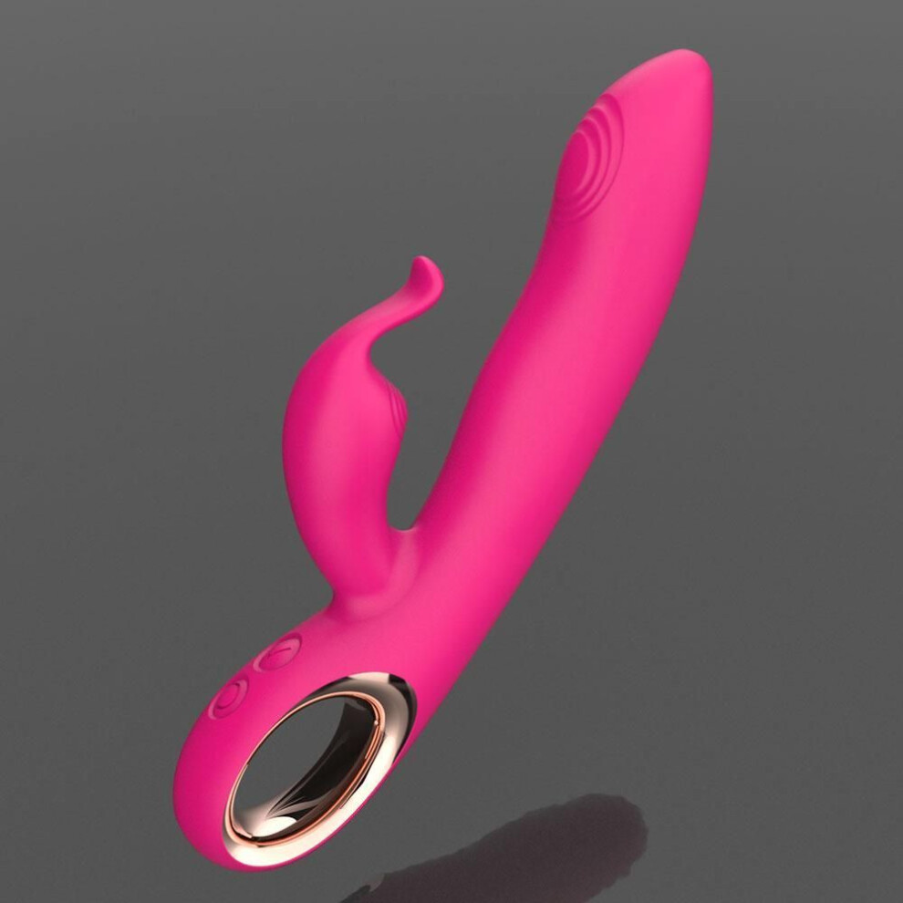 (rose red) Thrusting Rabbit Vibrator for Women Rechargeable 10 Vibration Modes G spot Massager Clitoral Stimulator Adult Sex Toys Female Masturbation