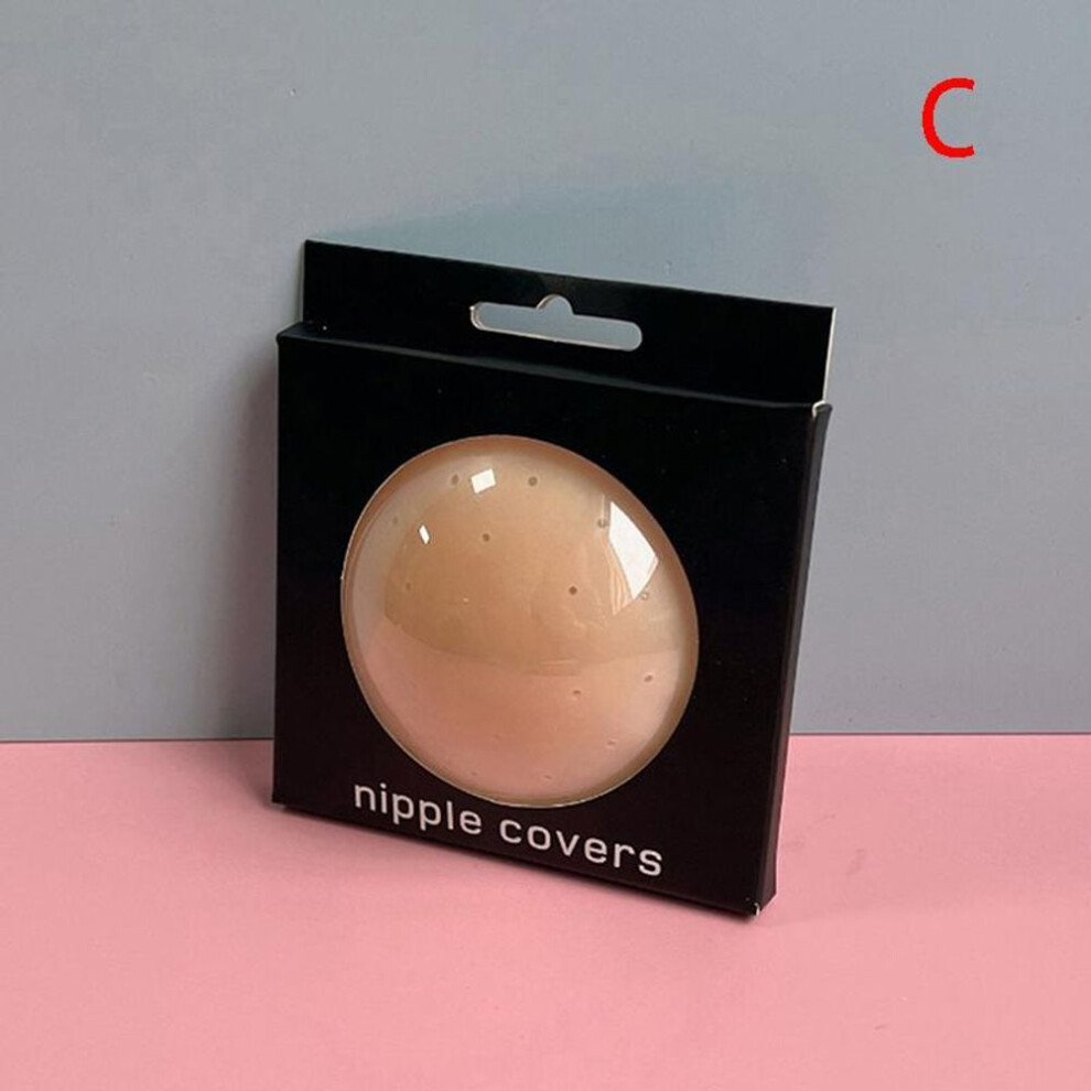 (C) Perforated Breathable Light Proof Bump Proof Nipple Patch Silicone Breast Patch