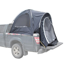 (As show, One size) Double-layer pickup truck tail canopy, pickup truck rear bucket tent, car tent, pickup tent (black)
