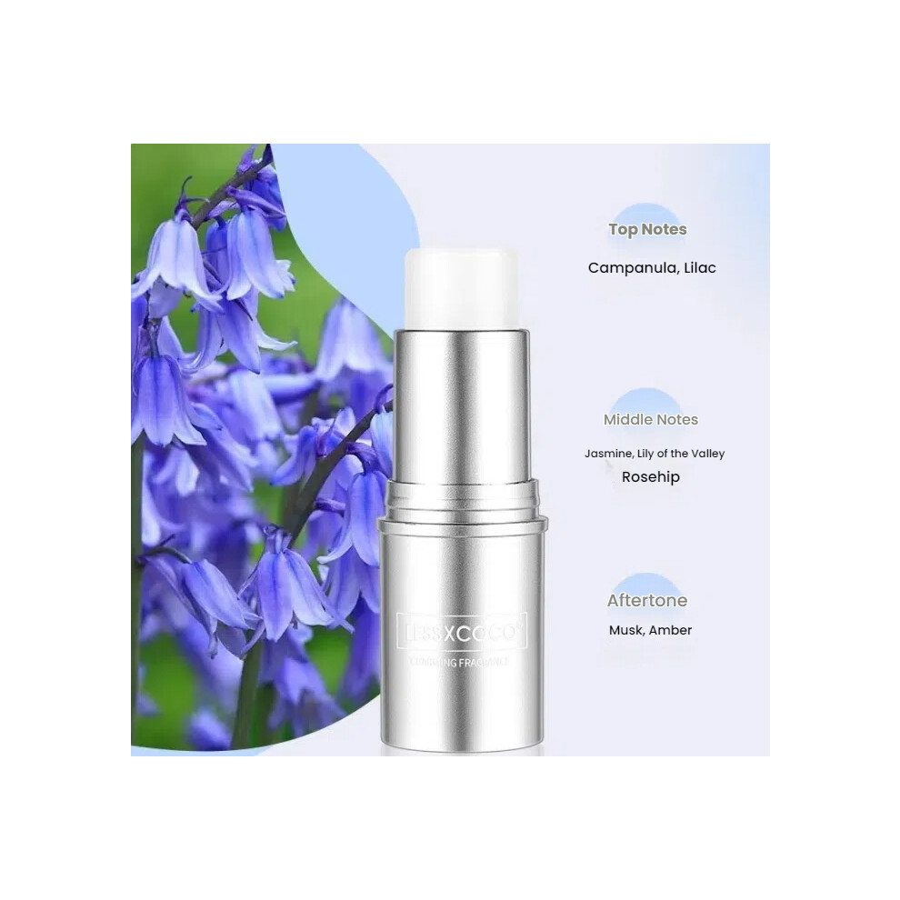 Blue ( Wind Chime, 1Pcs) Lessxcoco Portable Solid Perfume Pocket Balm - Long-Lasting Fragrances For On-The-Go Scenting