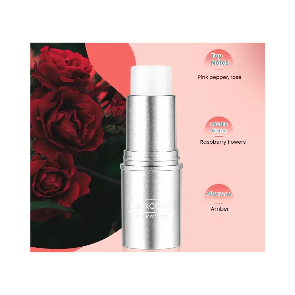 (Forbidden Rose, 1pcs) Lessxcoco Portable Solid Perfume Pocket Balm - Long-Lasting Fragrances for On-The-Go Scenting