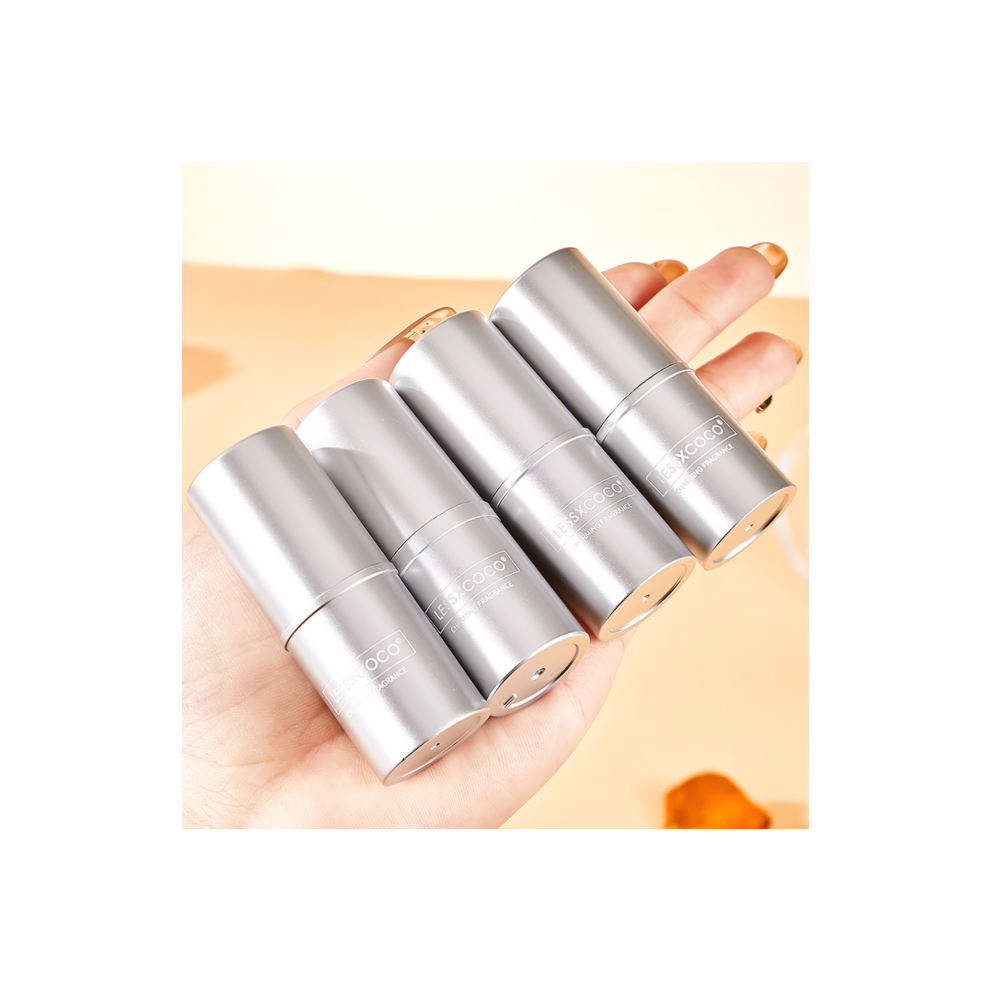 (Mix, 4pcs) Lessxcoco Portable Solid Perfume Pocket Balm - Long-Lasting Fragrances for On-The-Go Scenting