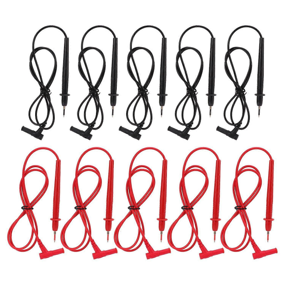 (As Show, One Size) 5Set J.30029 Universal Test Lead 2Mm Thread 10A Multimeter Test Probe For Industrial Instrument 6909775556078