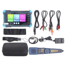 (As show, One size) CCTV Camera Tester HD VGA Input Network Analog Coaxial Monitor AHD TVI CVI Camera Tester with Line F