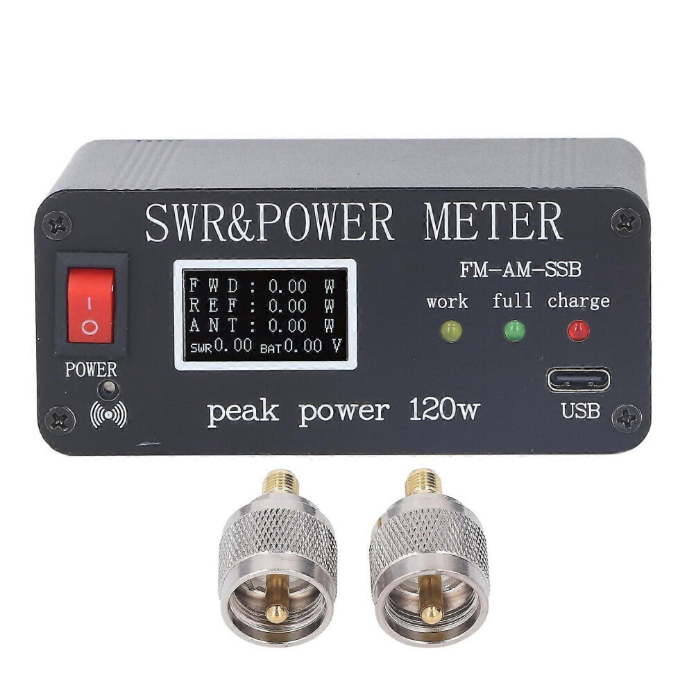 (As Show, One Size) 1.8Mhzâ50Mhz Swr Power Wavelength Meter Organic Emitting Diode Screen Shortwave Antenna Tuner Light 6909775611579