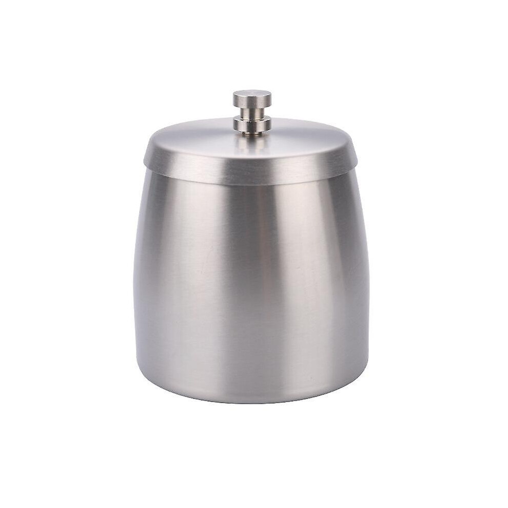 Black (As Show, One Size) Stainless Steel Indoor/Outdoor Ashtray With Lid-L
