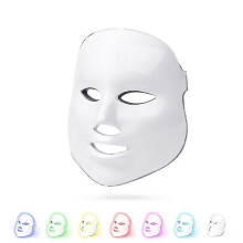 (As show, One size) Photon Skin Rejuvenation, LED Mask Light Therapy 7 Colors LED, Skin Rejuvenation at Home, Facial Ski