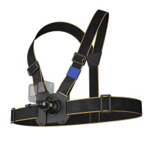 (As show, One size) Sports Camera Quick Release Chest Mount Harness Adjustable Vest-style Chest Strap Replcement for GoPro Hero 12/11/10 DJI OSMO Action 4/3 POV Video Vlo