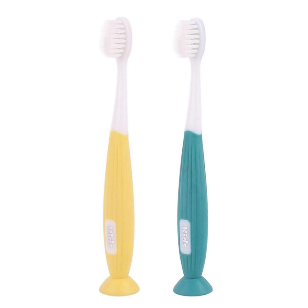 (As show, One size) 2pcs Kids Toothbrush Soft Bristles Manual Toothbrushes Bpa Free