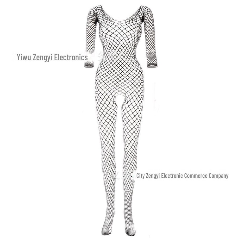 (black, One Size [Basic + Color Chart]) Hot-Selling Italian Sexy Mesh Long Sleeve Top - W256