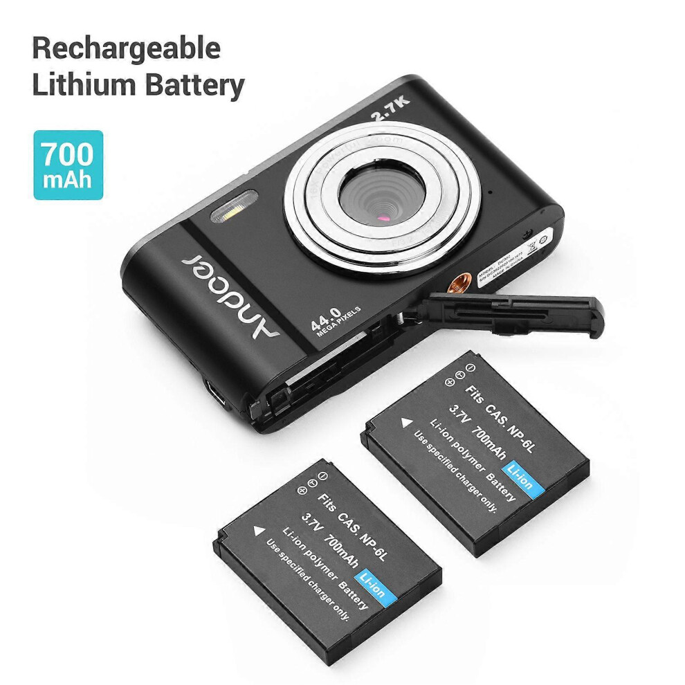 (As Show, One Size) Andoer Mini Digital Camera 44Mp 2.7K 2.88-Inch Ips Screen 16X Zoom Self-Timer 128Gb Extended Memory Face Detection Anti-Shaking Bu 6909775969144