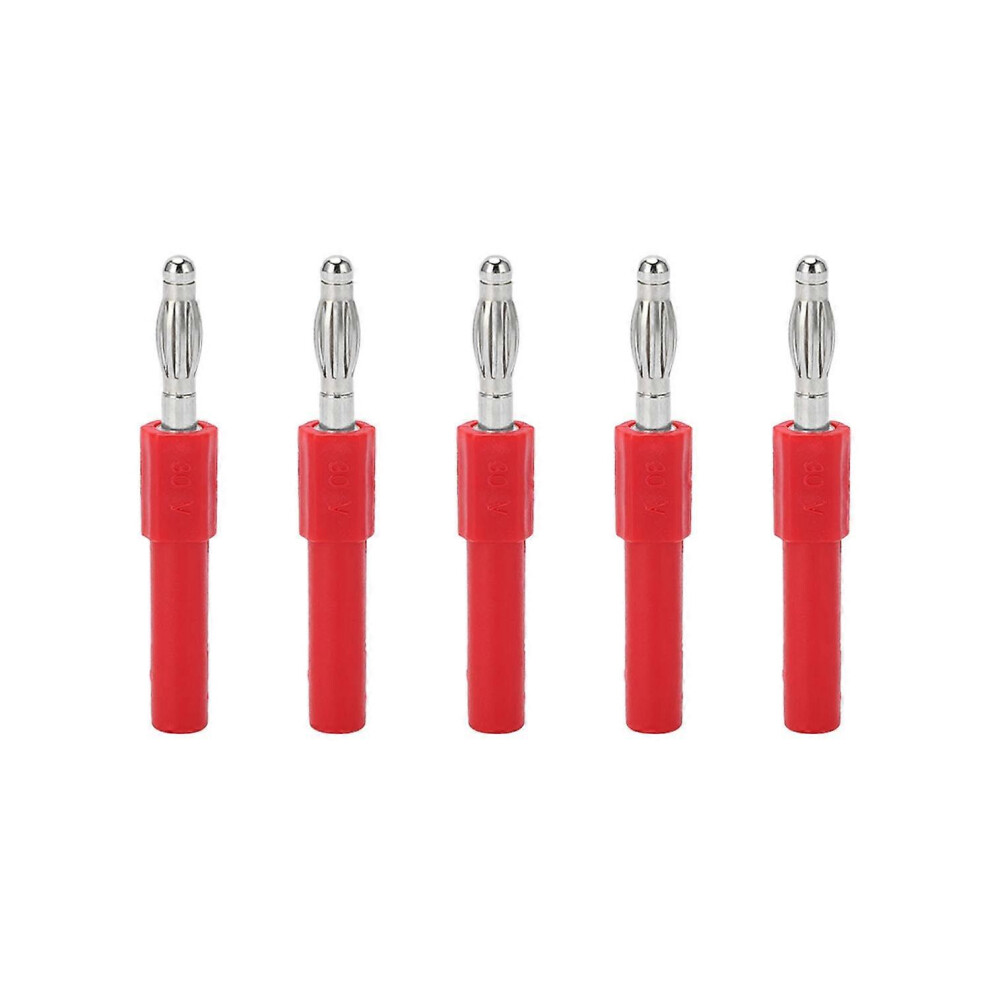 (As Show, One Size) 5Pcs 4Mm Banana Plug Adapter Strong Connectivity Good Conductivity 4Mm To 2Mm Conversion Banana Plug 6909775648353