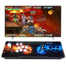 (As show, One size) Retro arcade game console built-in 3399 game 3D WIFI HD home game console handheld
