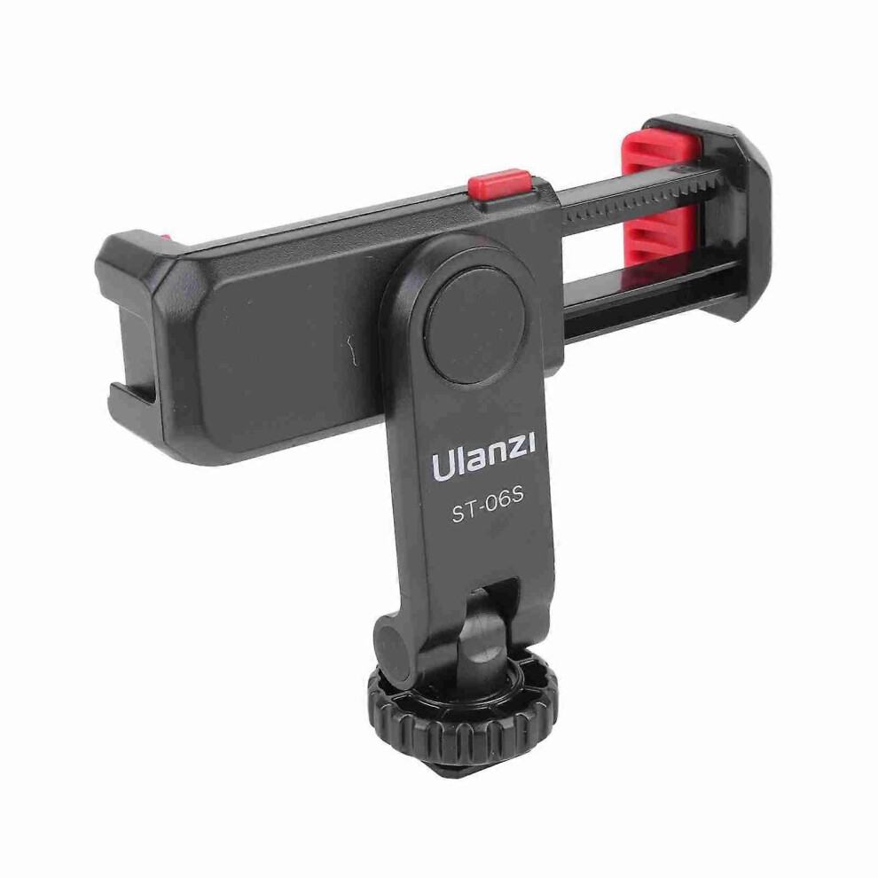 (As Show, One Size) Rotatable Tripod Phone Holder Clamp Clip Mount Adapter With 1/4 Hot Shoe Microphone Mount Cold Shoe 360 Degree Rotatable 6909775976777