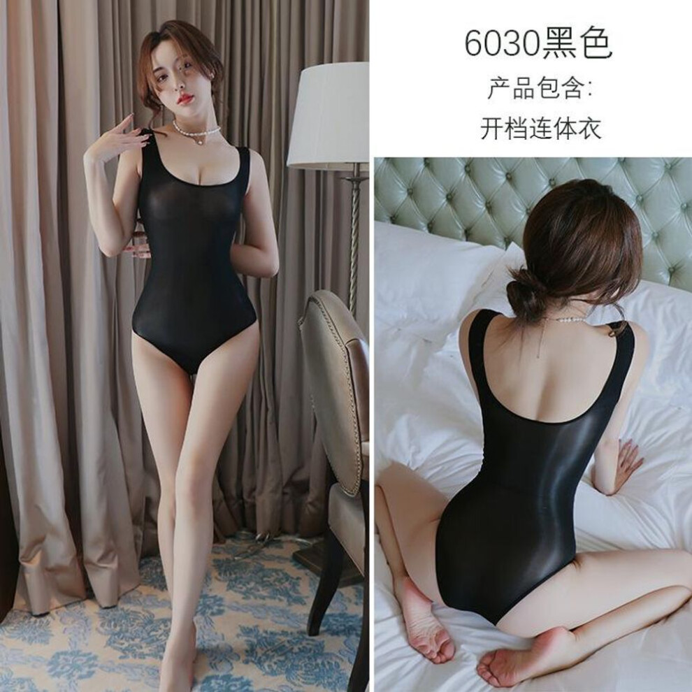 Sex female sexy transparent onesie tight elastic swimsuit dead tank water temptation